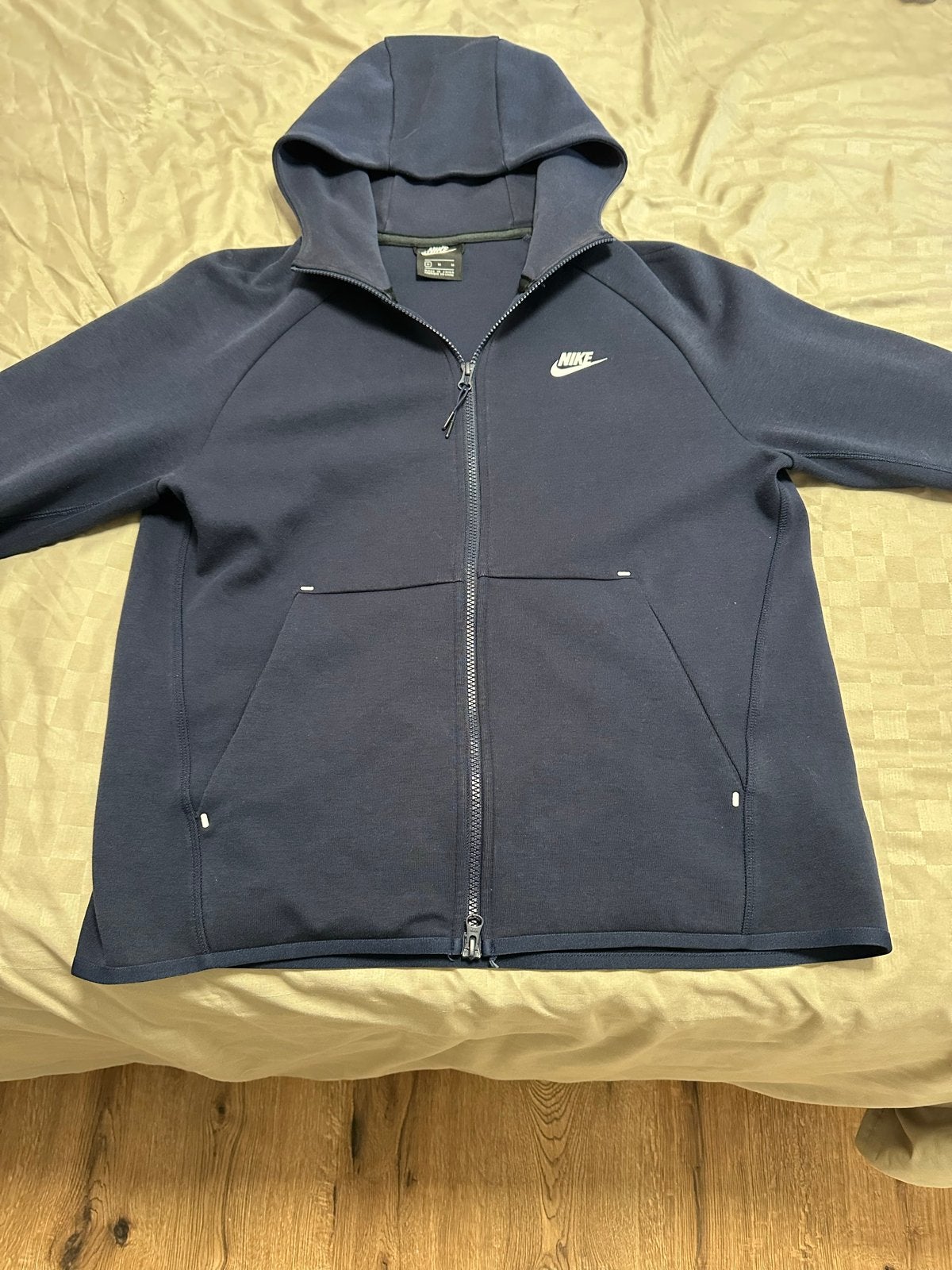 Nike Tech Fleece Hoodie Maat M - Zo goed als nieuw, Ophalen of Verzenden, Zo goed als nieuw, Maat 48/50 (M), Blauw