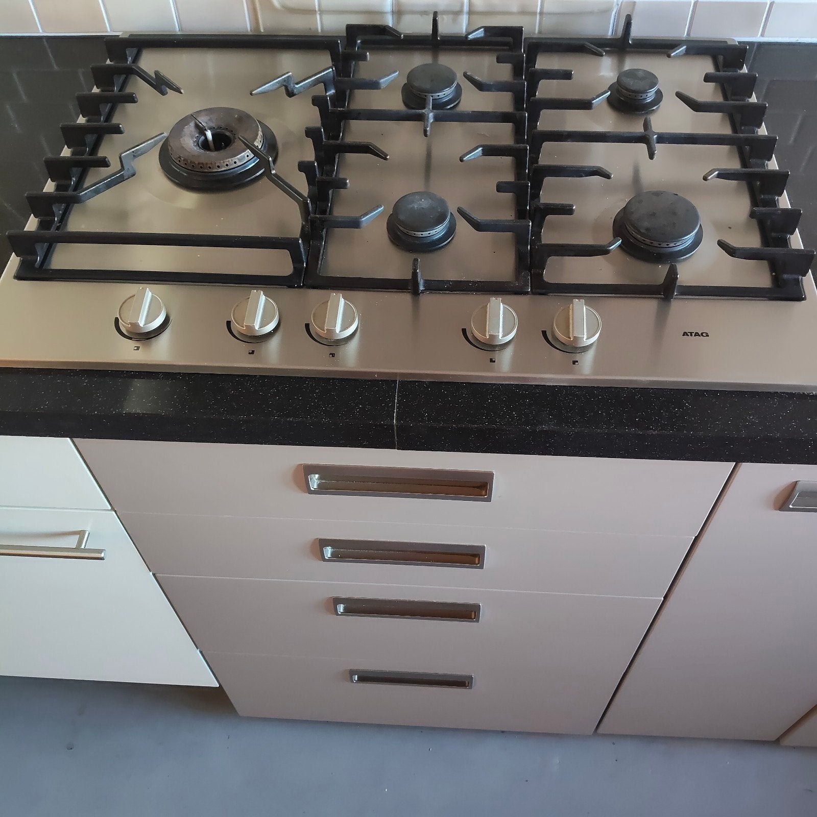 ATAG 5-pits gaskookplaat - Zo goed als nieuw, Ophalen, Zo goed als nieuw, Inbouw, Gas