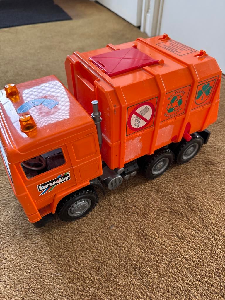Bruder Vuilniswagen, Kinderen en Baby's, Speelgoed | Speelgoedvoertuigen, Ophalen, Gebruikt