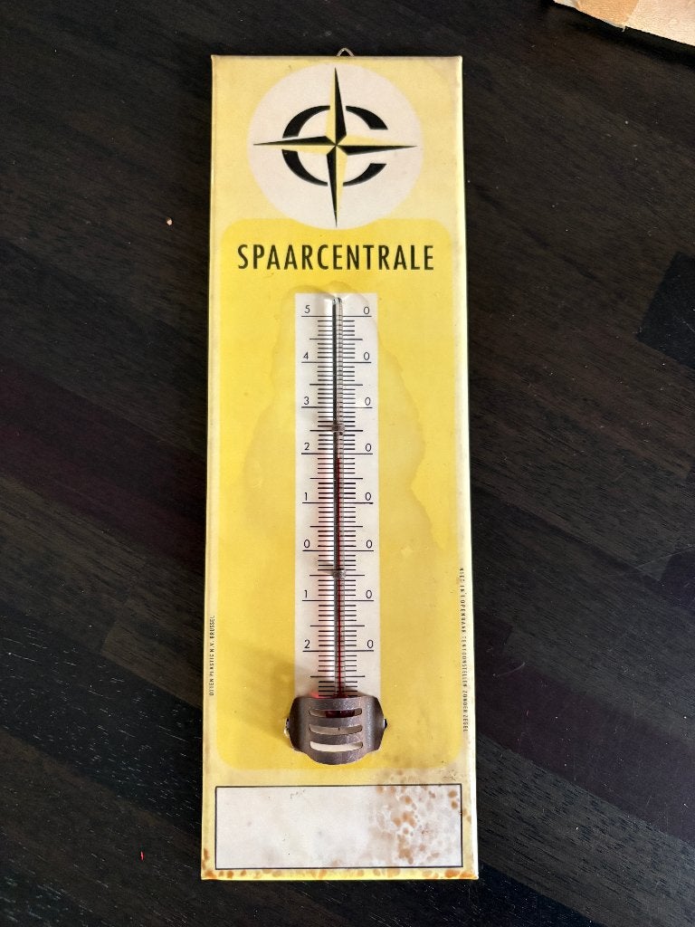 Oude thermometer, Ophalen of Verzenden, Gebruikt, Reclamebord