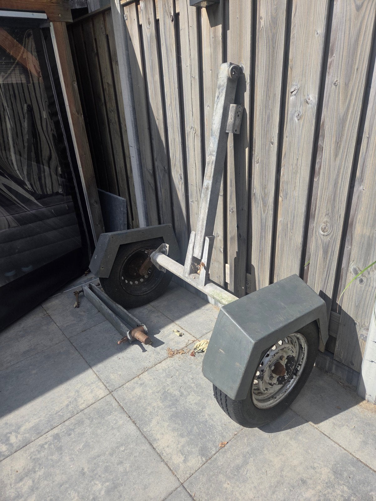 as aanhanger met spatborden, Ophalen, Gebruikt