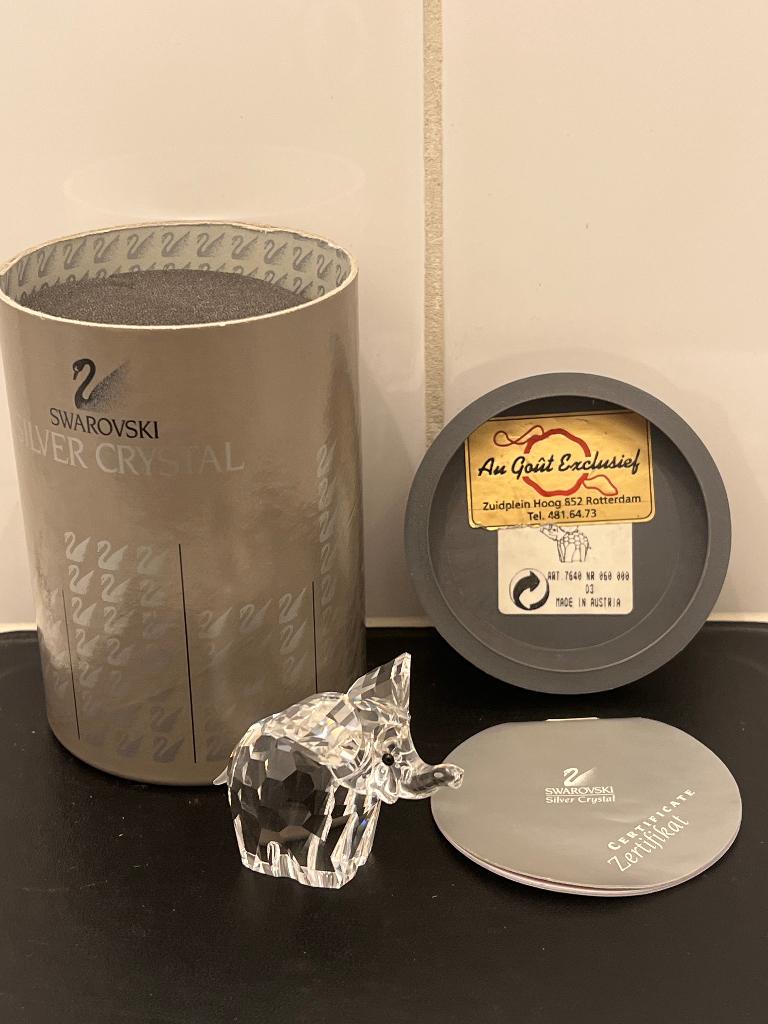 Swarovski Olifant, Ophalen of Verzenden, Gebruikt, Figuurtje
