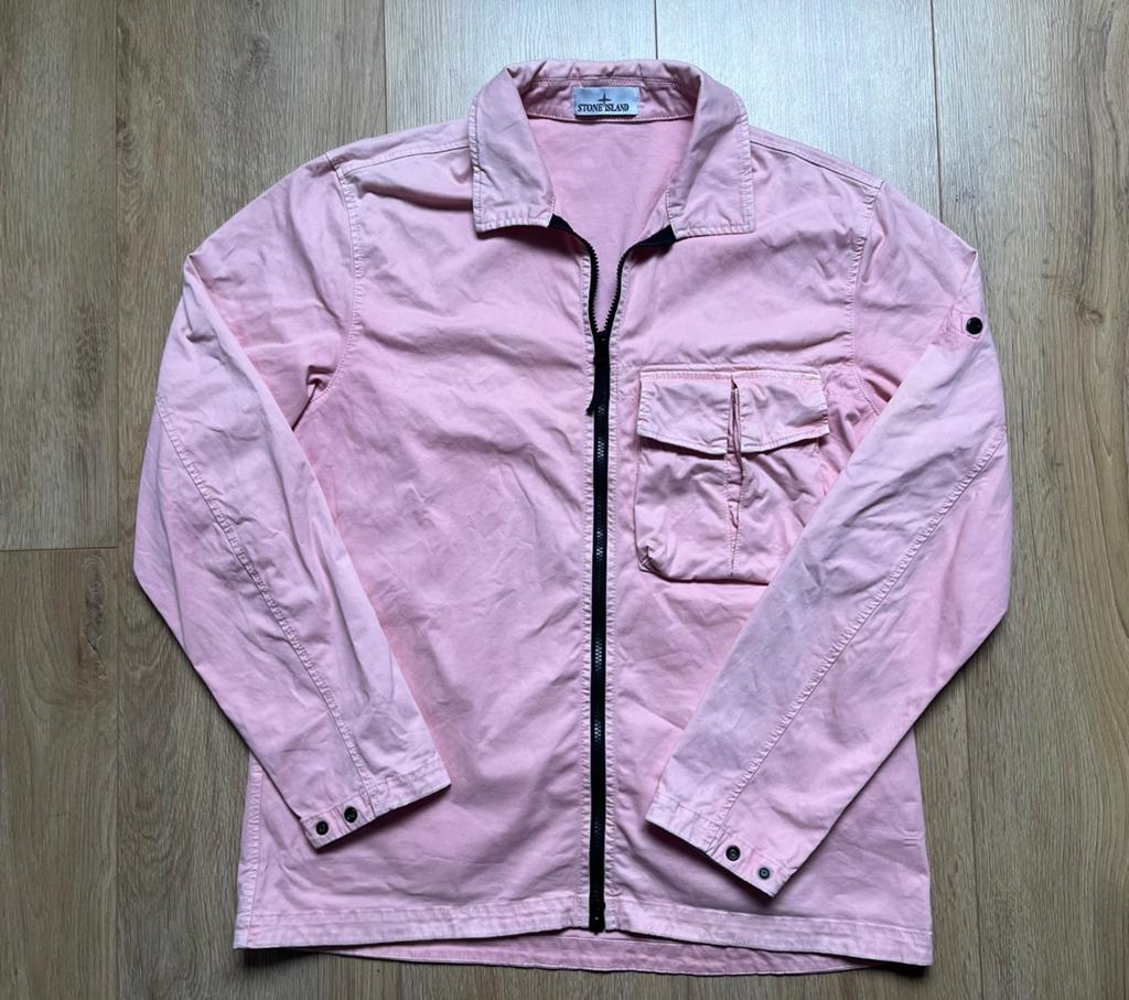 Authentieke Stone Island - Jacket - Washed Pink- XL-L, Ophalen of Verzenden, Zo goed als nieuw, Maat 56/58 (XL), Roze