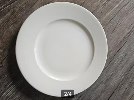 Intermezzo borden, 10 borden, strakke witte borden, Ø 30 cm, Ophalen, Zo goed als nieuw, Bord(en), Effen