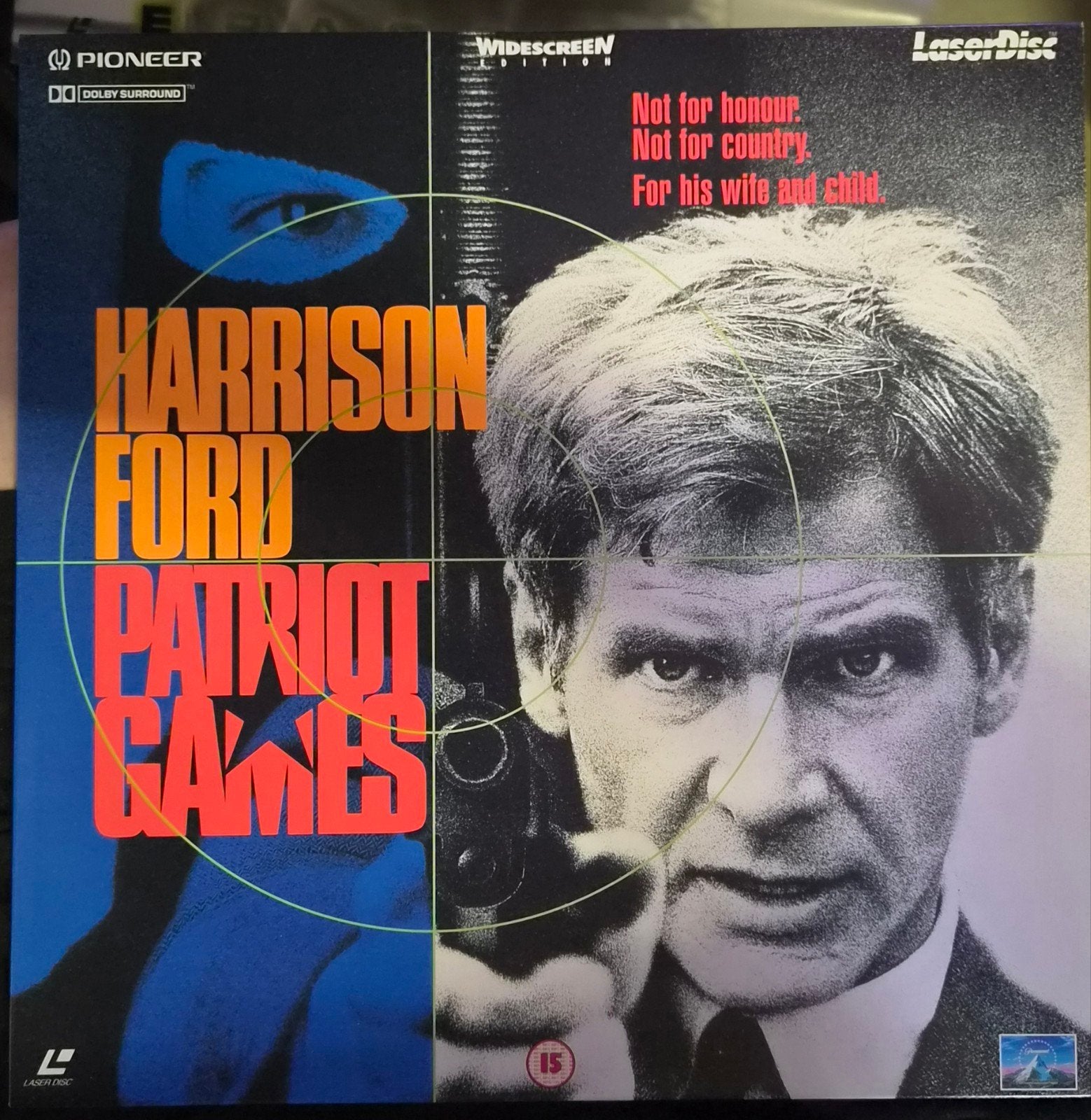 Patriot Games op Laserdisc, Engels, Alle leeftijden, Actiethriller, Ophalen of Verzenden