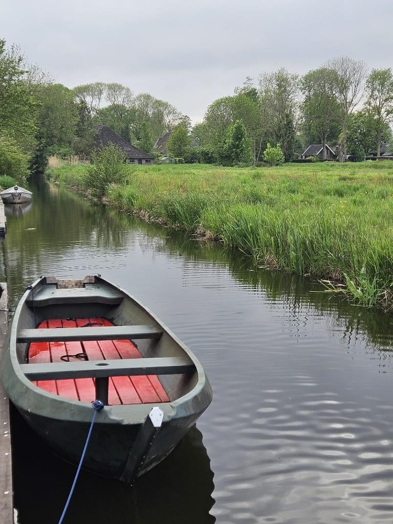 Polyester Gieterse Punter, Watersport en Boten, Ophalen, Gebruikt, Motor en Techniek, Zeilboot of Motorboot