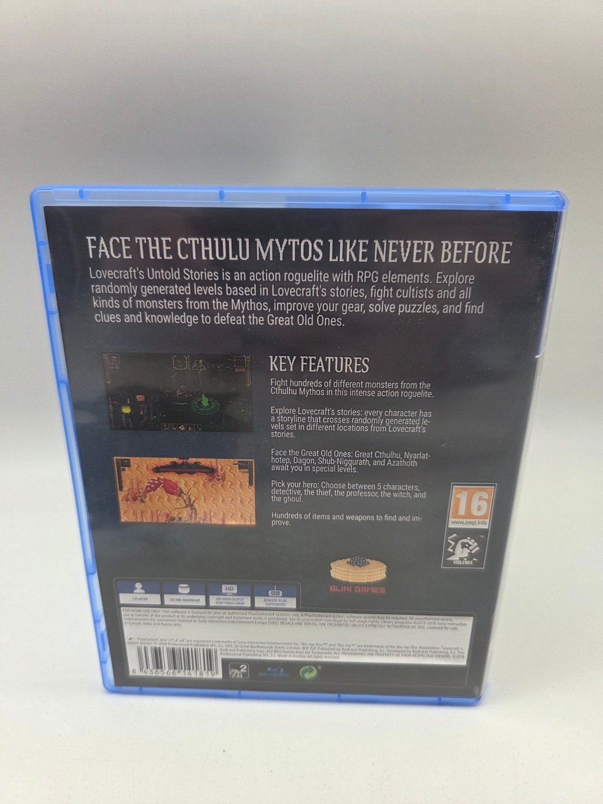 Lovecraft's Untold Stories PS4 - Actie RPG met horror, Spelcomputers en Games, Info@badlandpublishing.com, Calle de la Ribera del Sena, 21, 28042 Madrid, Spanje