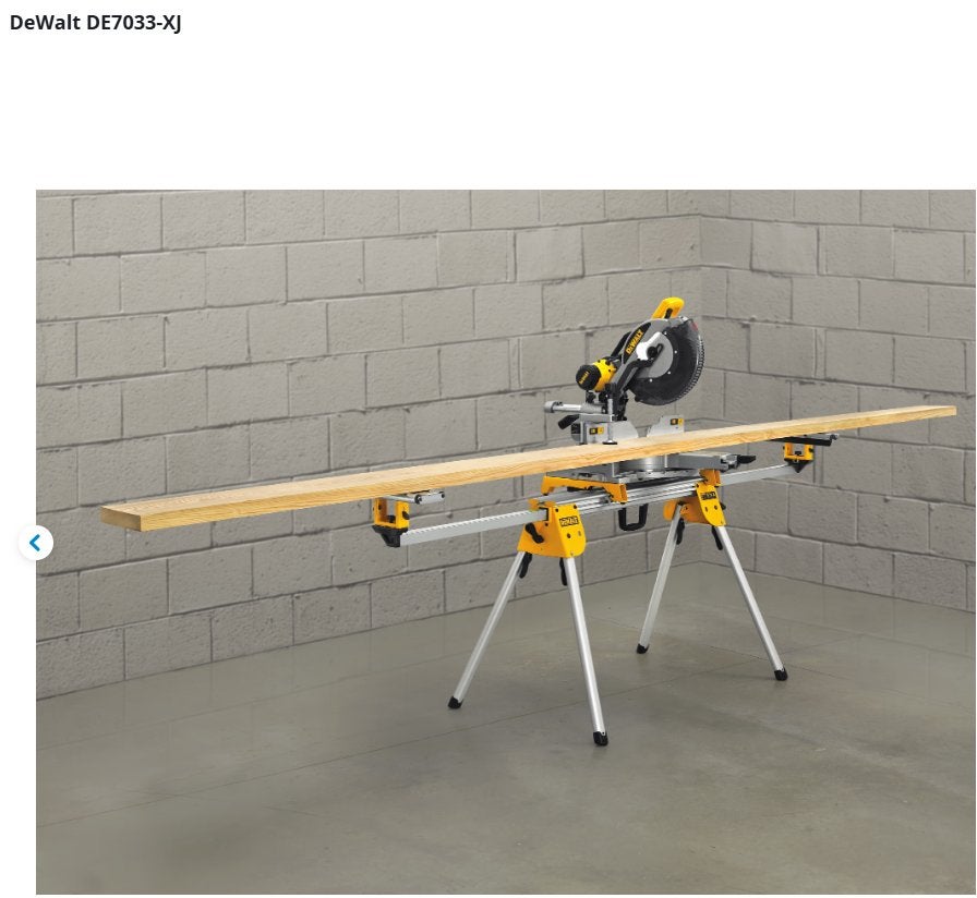DeWalt combi tafel/afkort/verstekzaag + onderstel, Ophalen, 70 mm of meer, Zo goed als nieuw, Dewalt