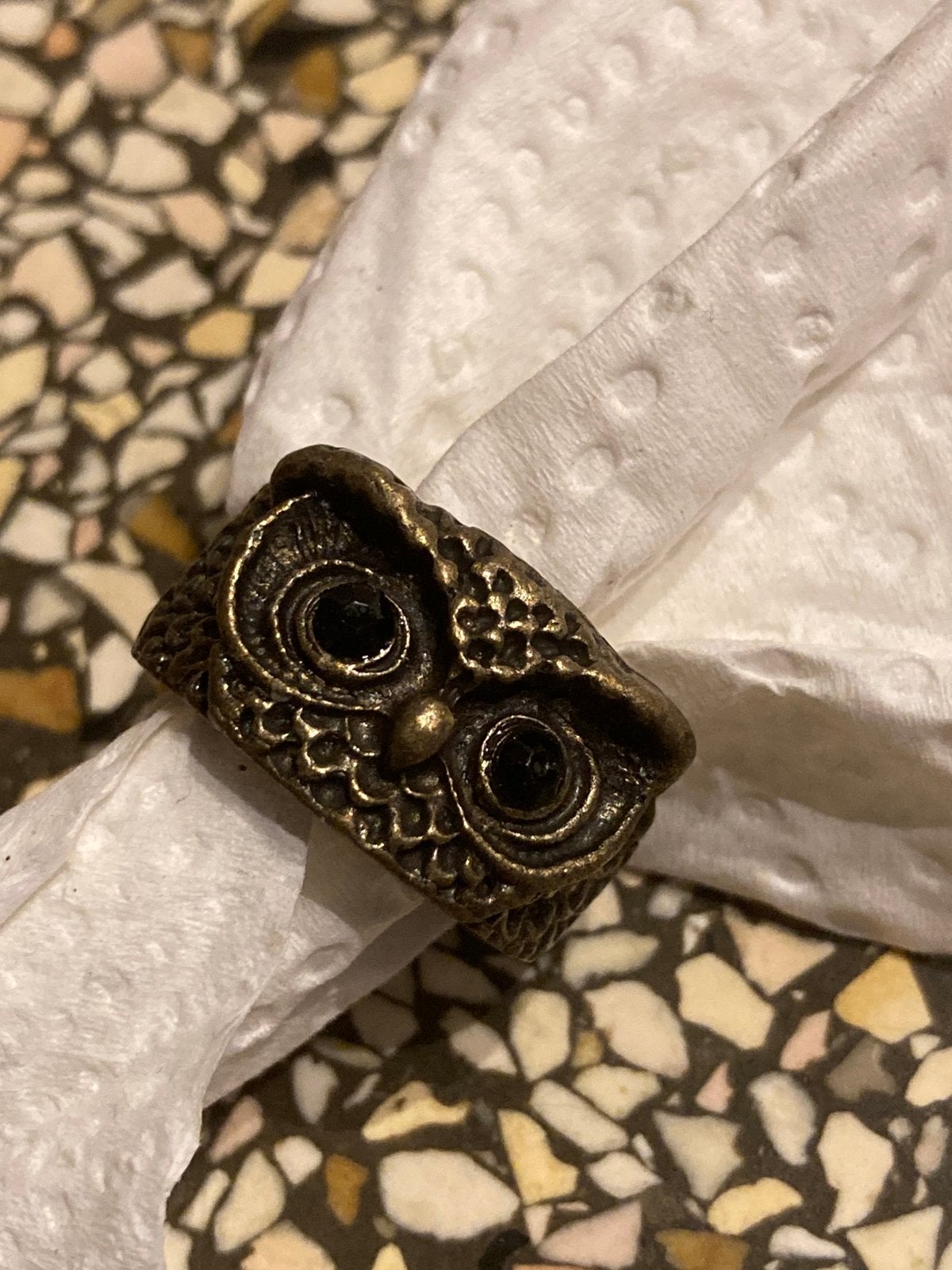 Ring uil, Ophalen of Verzenden, Zo goed als nieuw, Overige materialen, Dame