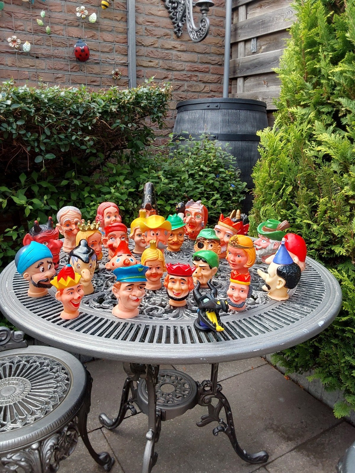 Vintage Poppenkastpoppen Hoofden - Diverse Figuren, Ophalen of Verzenden