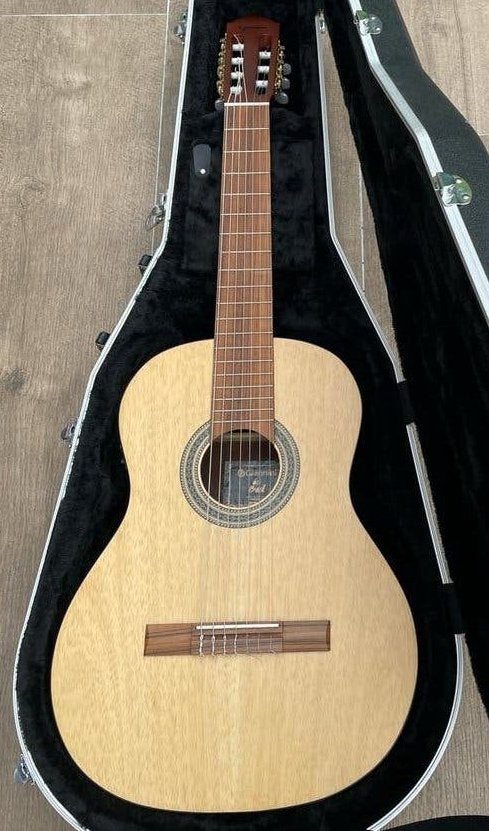 7‑String Professional Brazilian Classical Guitar Giannini, Ophalen, Zo goed als nieuw, Klassieke of Spaanse gitaar, Met koffer
