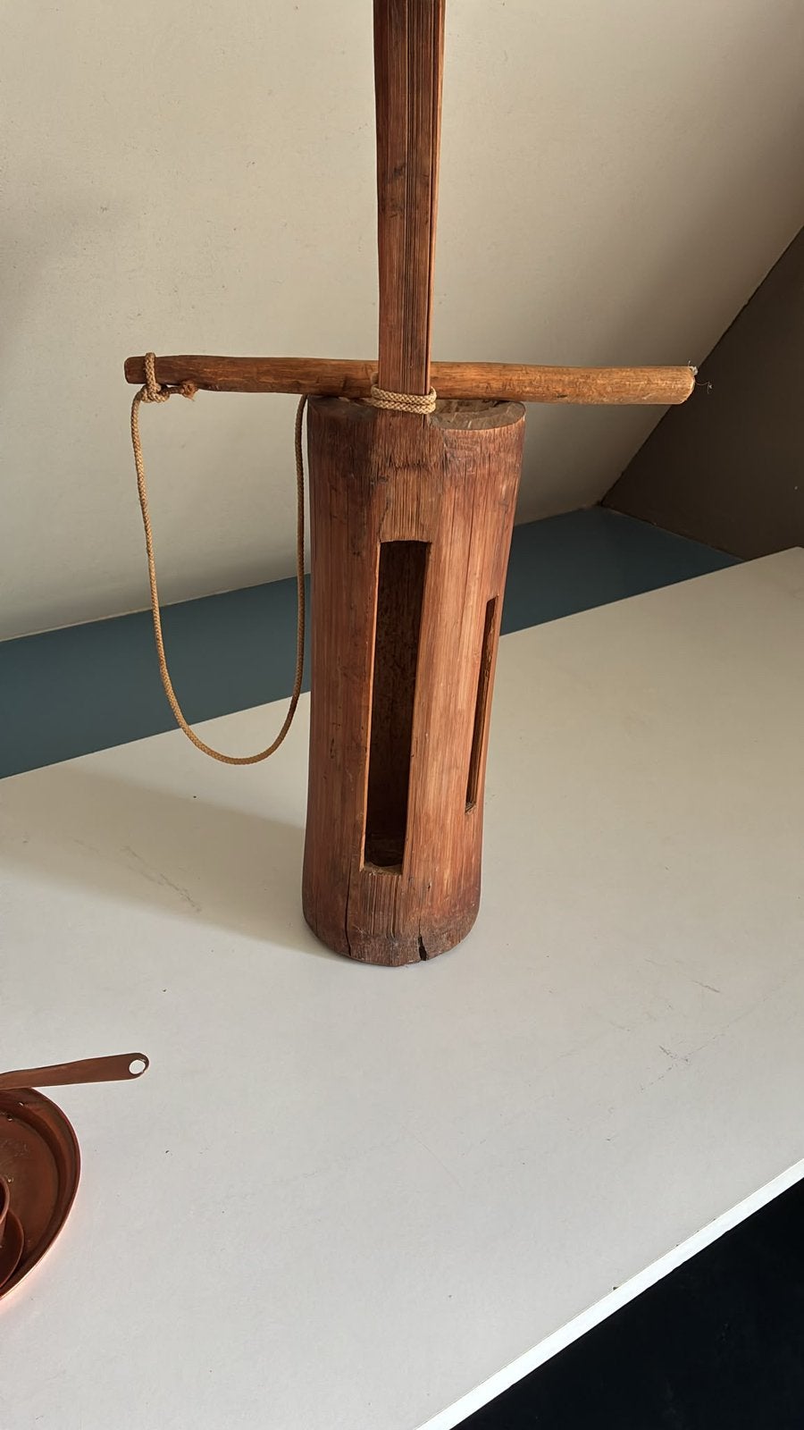 Vintage Spleettrom (log drom), Muziek en Instrumenten, Ophalen, Overige merken