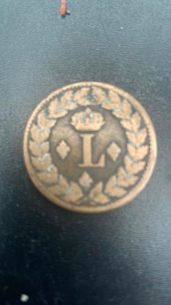 Mooie zware munt un decime frankrijk 1815 lodewijk xviii, Ophalen of Verzenden, Frankrijk