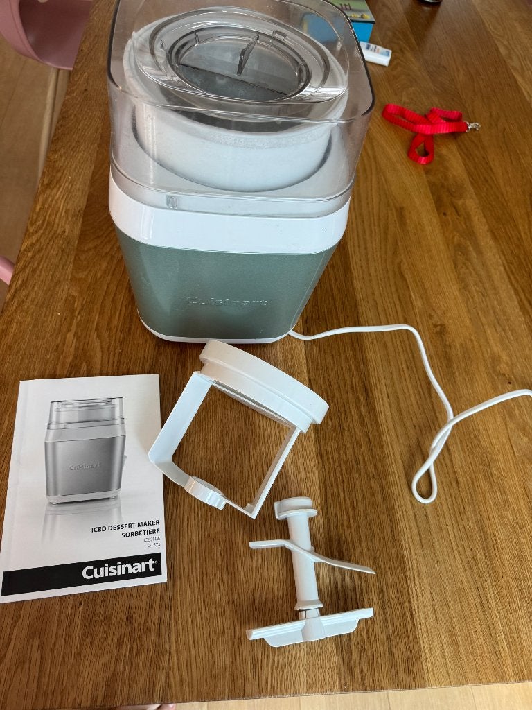 Cuisinart ice cream maker, Ophalen, Zo goed als nieuw, Overige materialen, Overige merken
