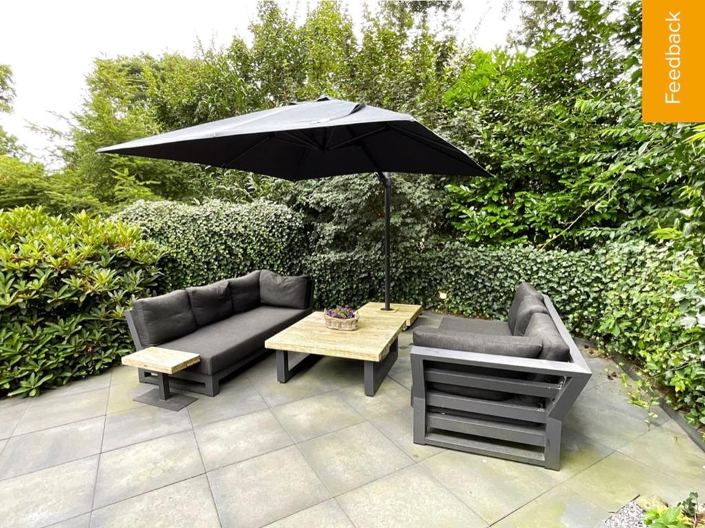 Moderne grijze loungeset met aluminium frame, Tuin en Terras, Tuinsets en Loungesets, Ophalen, Gebruikt, 6 zitplaatsen, Aluminium
