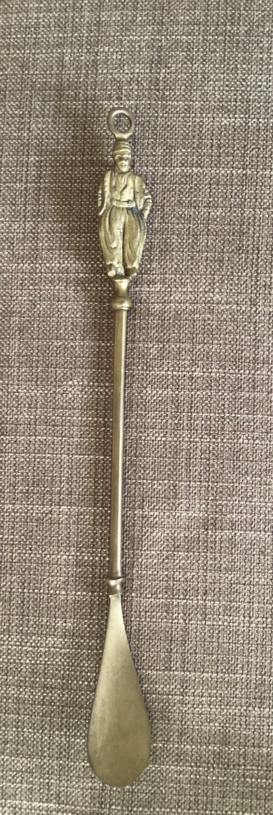 Antieke messing schoenlepel. 20e eeuw., Antiek en Kunst, Ophalen of Verzenden, Koper