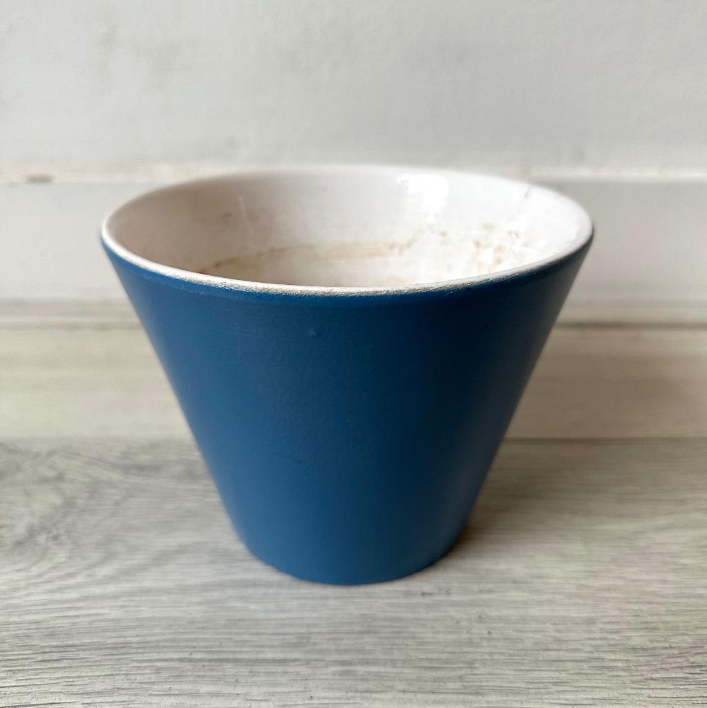 Bloempot blauw Adco, Ophalen of Verzenden