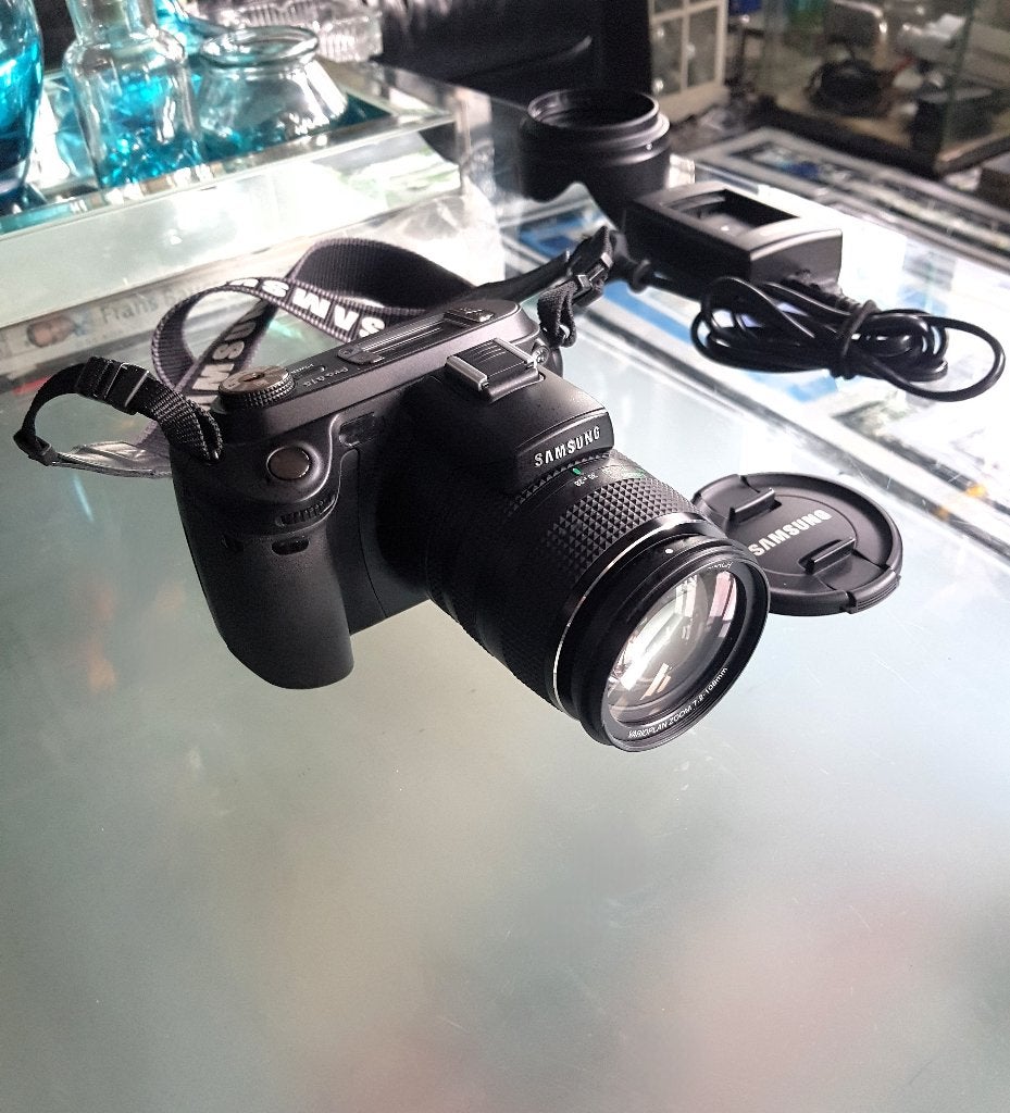 Samsung Digimax Pro815 bridgecamera, Audio, Tv en Foto, 8 megapixels, Gebruikt, Bodydop, Samsung