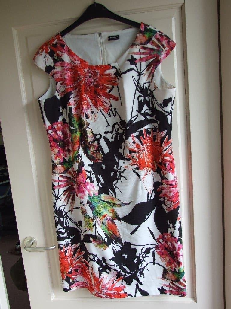 Hermann Lange feestelijke jurk met bijpassende bolero 46/48, Kleding | Dames, Meerkleurig, Maat 46/48 (XL) of groter, Ophalen of Verzenden