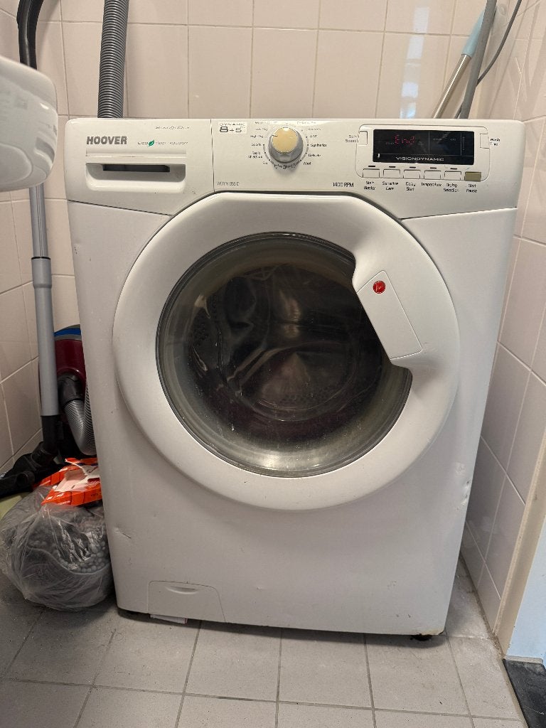 HOOVER washing/dryer machine, Witgoed en Apparatuur, 6 tot 8 kg, Ophalen, Refurbished, 85 tot 90 cm