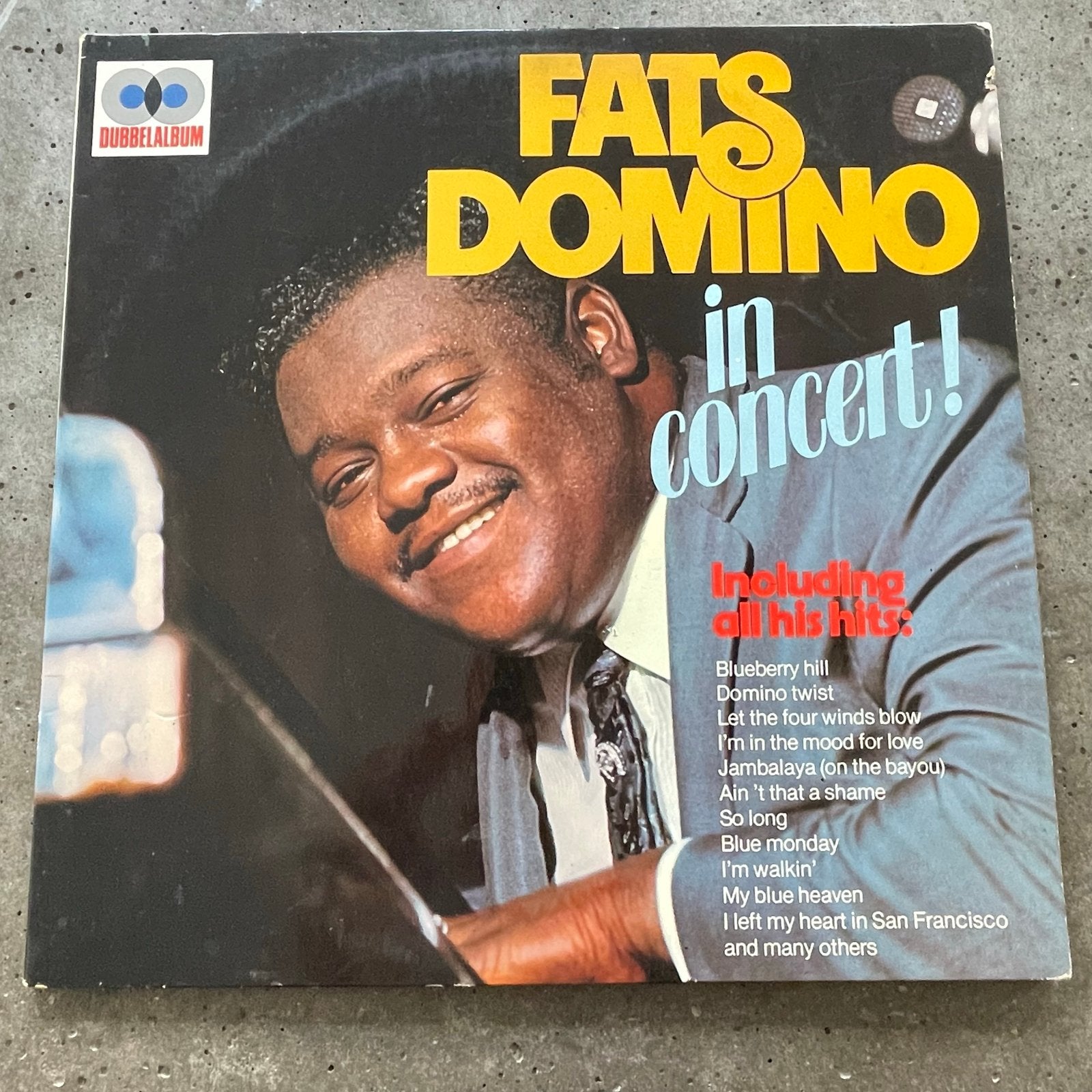 Fats Domino In Concert! Dubbelalbum LP, Ophalen, Gebruikt, 12 inch, Dubbel-LP