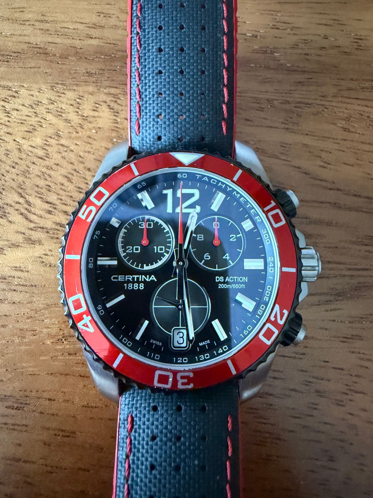 Certina DS Action Chronograaf Herenhorloge, Sieraden, Tassen en Uiterlijk, Horloges | Heren, Overige merken, Staal, Polshorloge