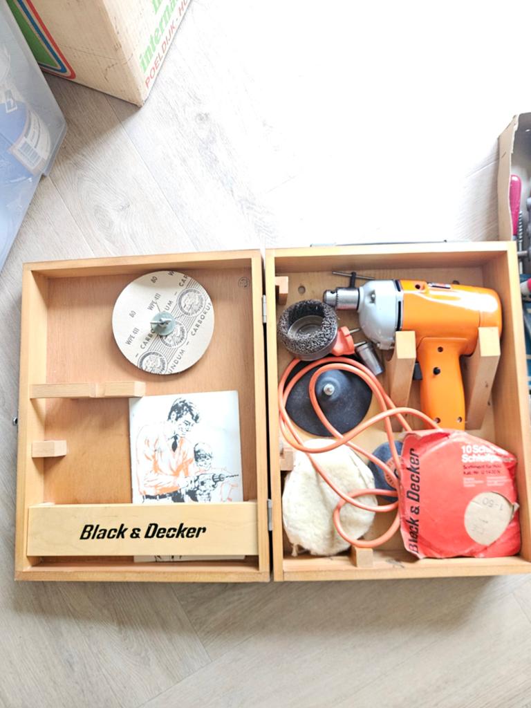 Antieke Black & Decker Boormachine Jaren '60 - Nieuwstaat, Antiek en Kunst, Ophalen of Verzenden