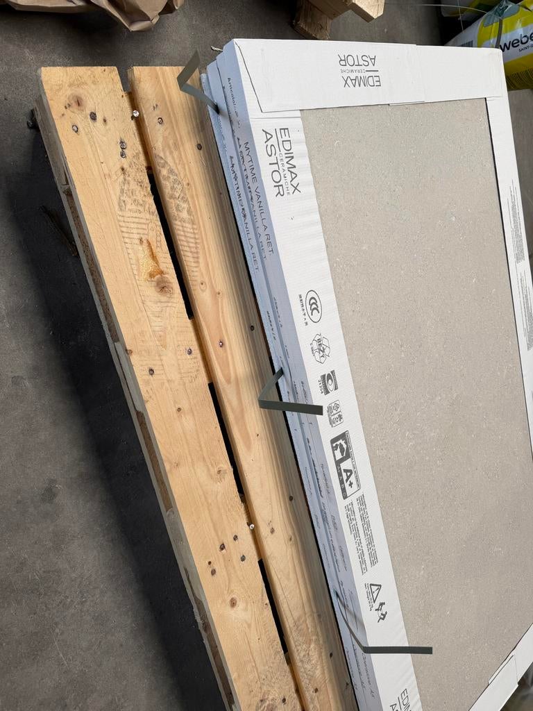 Vloer / wandtegels Edimax Astor My Time Vanilla, 60 cm of meer, 40 tot 60 cm, Keramiek, Nieuw