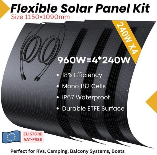 Flexibel Zonnepaneel – Draagbaar Zonnepaneel, Corvance B.V., Verzenden, Nieuw, Corvancebol@gmail.com