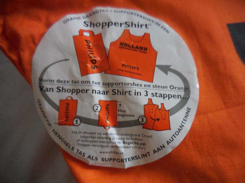 Oranje Philips Draagtas wordt Oranje Hesje, Ophalen, Nieuw, Feestartikel, Oranje of Koningsdag