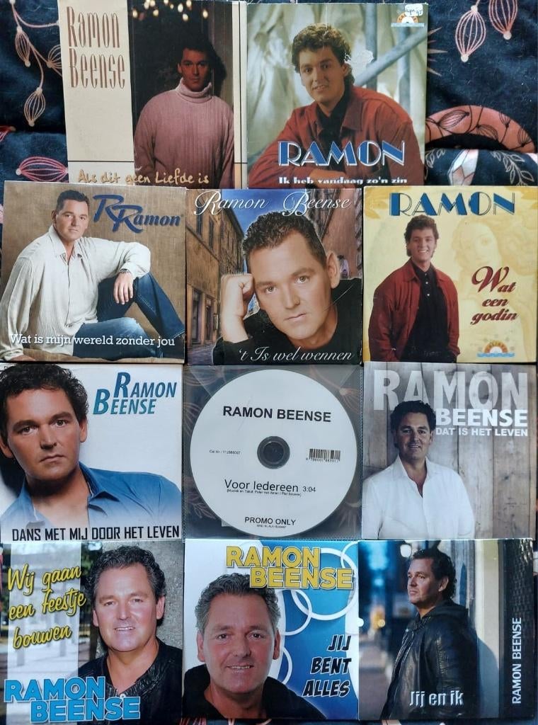 LOT 11 CD-SINGLES  VAN RAMON BEENSE, Ophalen of Verzenden, Zo goed als nieuw, Nederlandstalig
