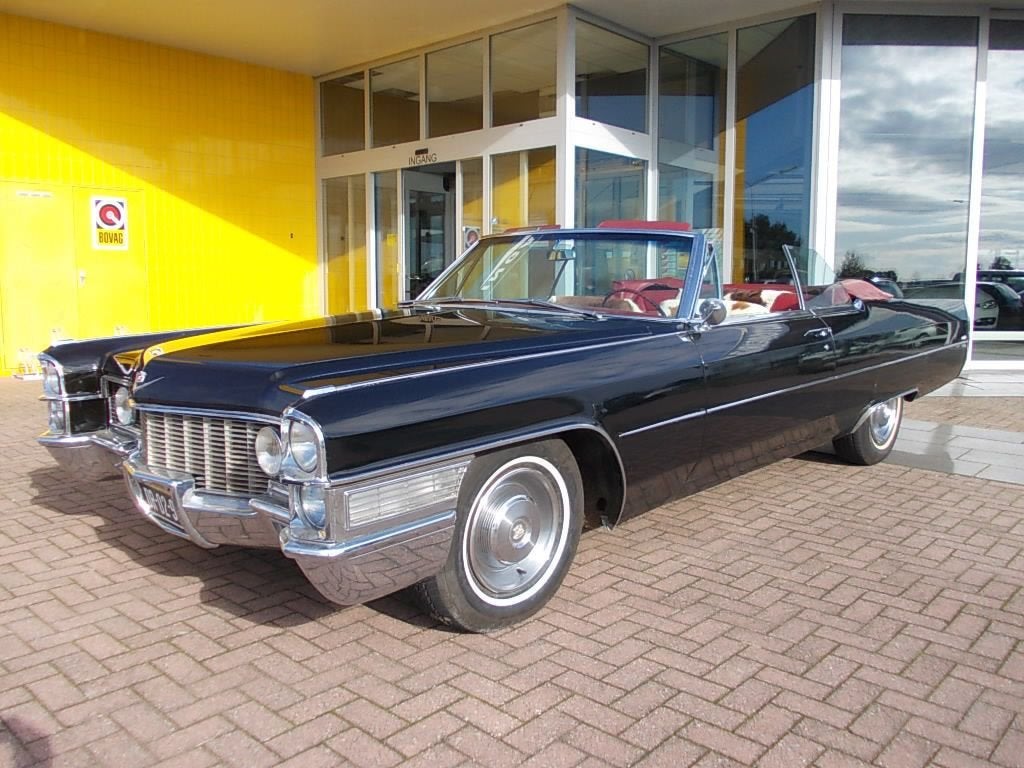 Cadillac De Ville CONVERTIBLE CABRIOLET 1965 (bj 1965), Auto's, 7021 cc, Cabriolet, Zwart, Origineel Nederlands