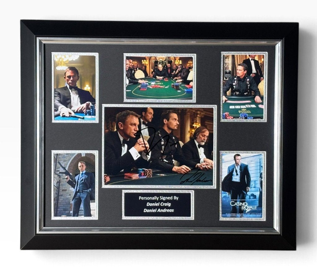 Gesigneerde Casino Royale - Daniel Craig & Andreas, Ophalen of Verzenden, Zo goed als nieuw, Film, Foto of Kaart