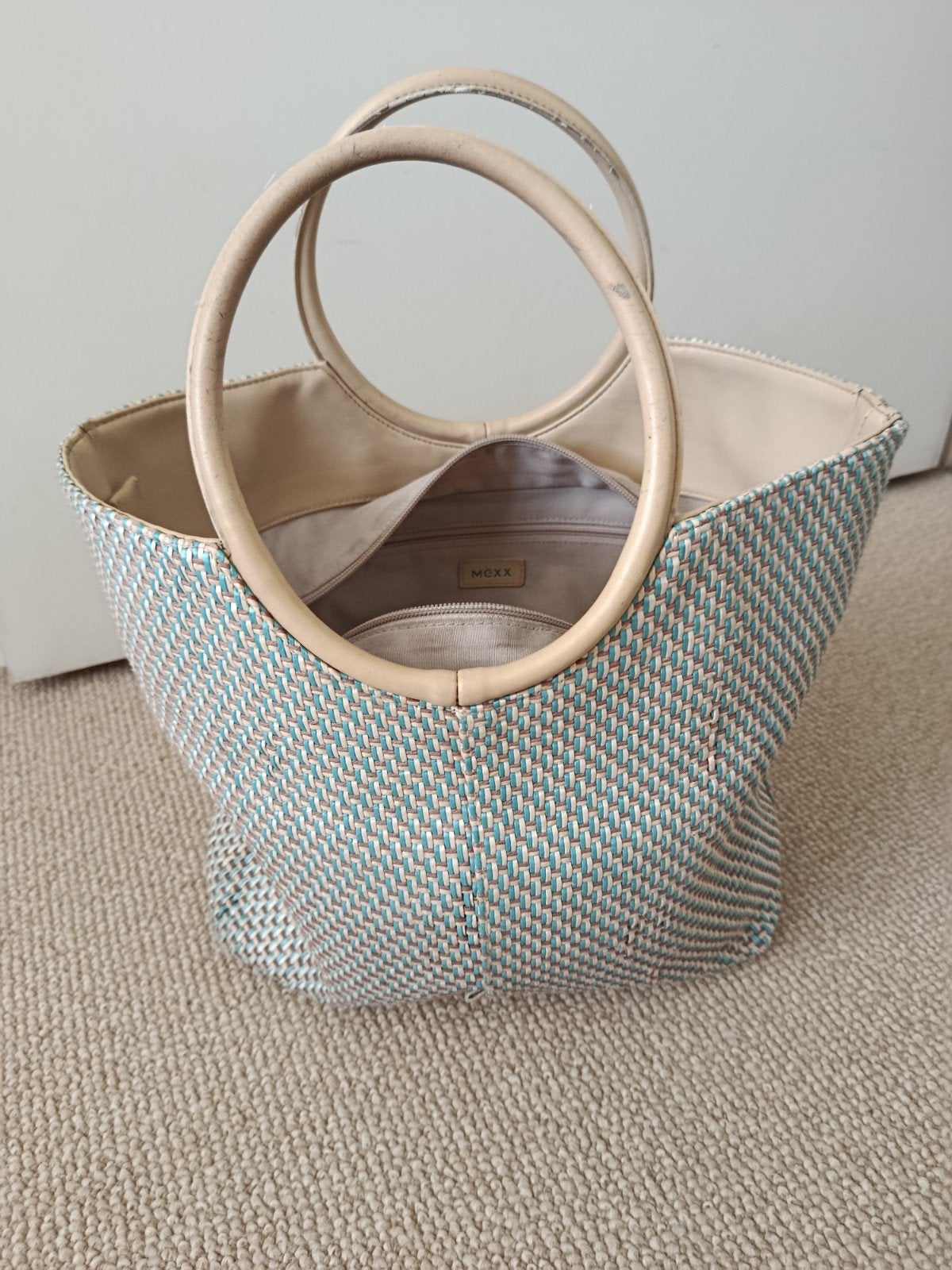 Mexx zomer handtas. Vintage., Ophalen of Verzenden, Overige kleuren, Handtas