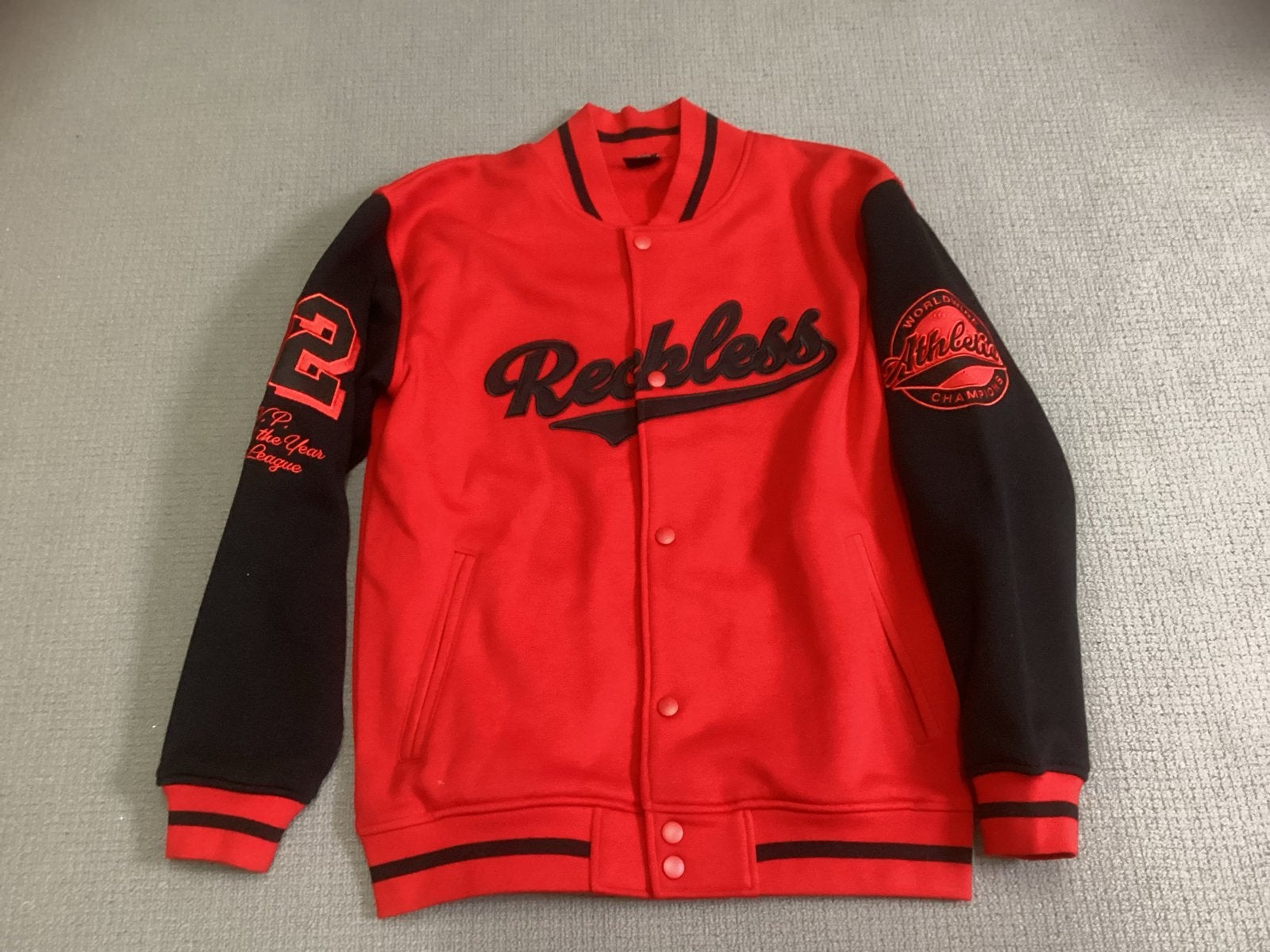 Stoere rode jas/vest maat 176, Ophalen of Verzenden, Zo goed als nieuw, Jongen, Jas