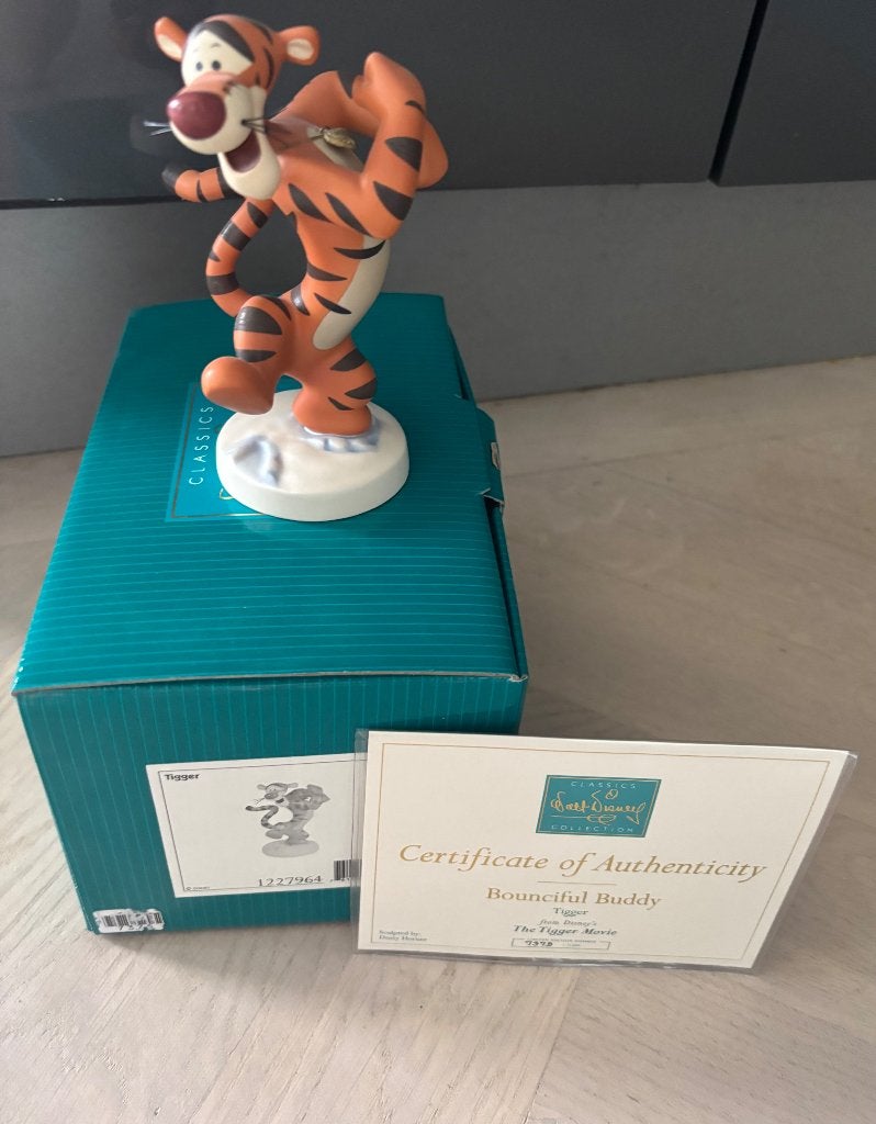 WDCC Tiger met Roo, Verzamelen, Ophalen of Verzenden, Overige figuren, Zo goed als nieuw, Beeldje of Figuurtje