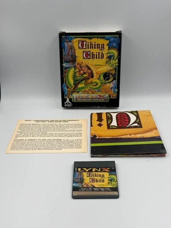 Viking Child Atari Lynx PAL Complete with Manual, Spelcomputers en Games, Games | Atari, Muziek, Atari, 1 speler, Ophalen of Verzenden