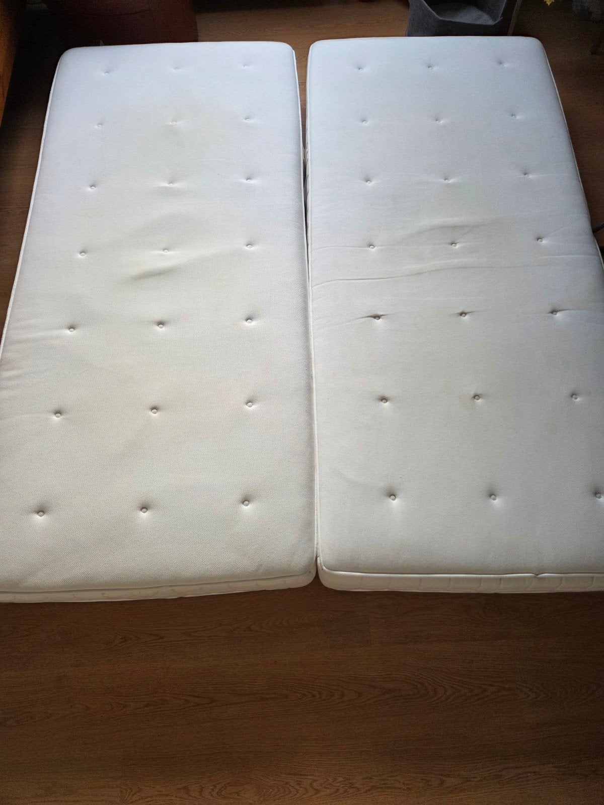 2 Matrassen, Ikea Hyllestad, Huis en Inrichting, Slaapkamer | Matrassen en Bedbodems, Ophalen, Gebruikt, 90 cm, Eenpersoons