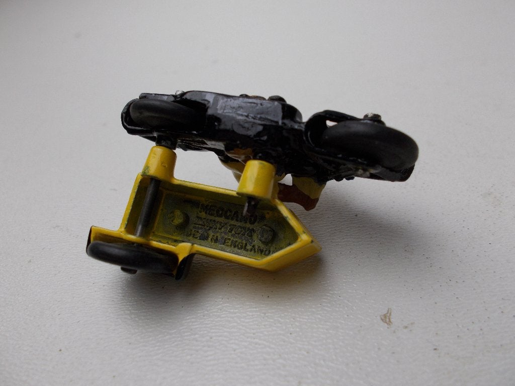 1949 Dinky Toys 44B MOTOTCYCLE + SIDECAR (Gerestaureerd) -F-, Ophalen of Verzenden, Gebruikt, Overige typen, Dinky Toys