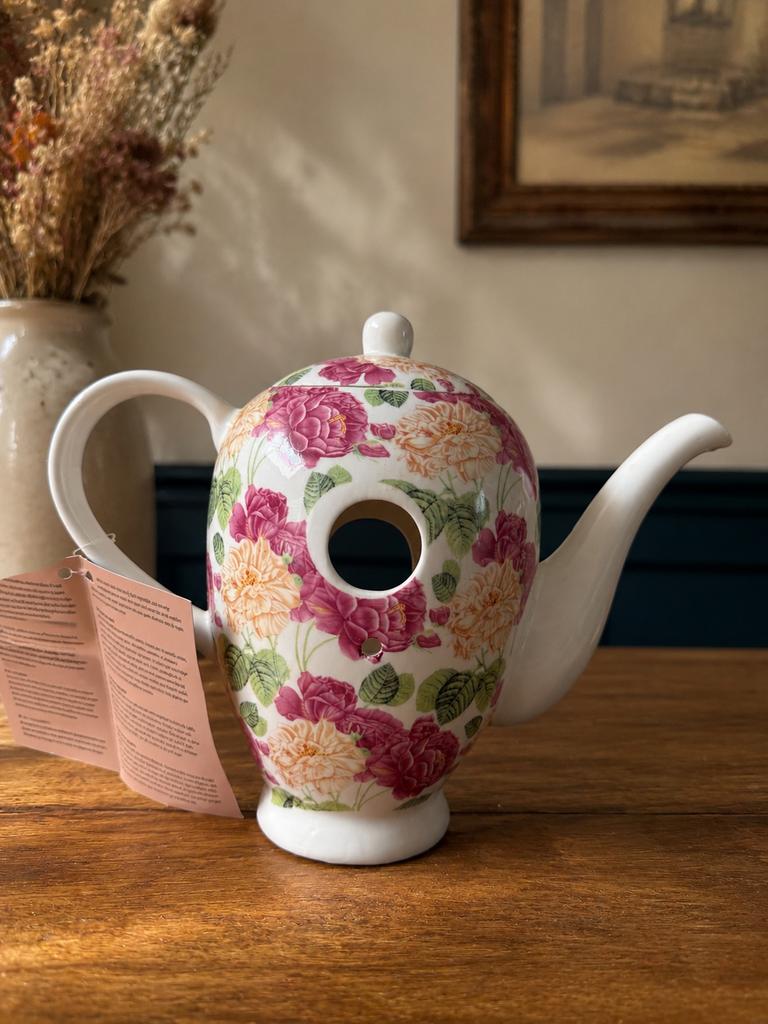 Uniek Vinted Theepot Nestkastje - Steun Zwerfhonden!, Antiek en Kunst, Ophalen of Verzenden