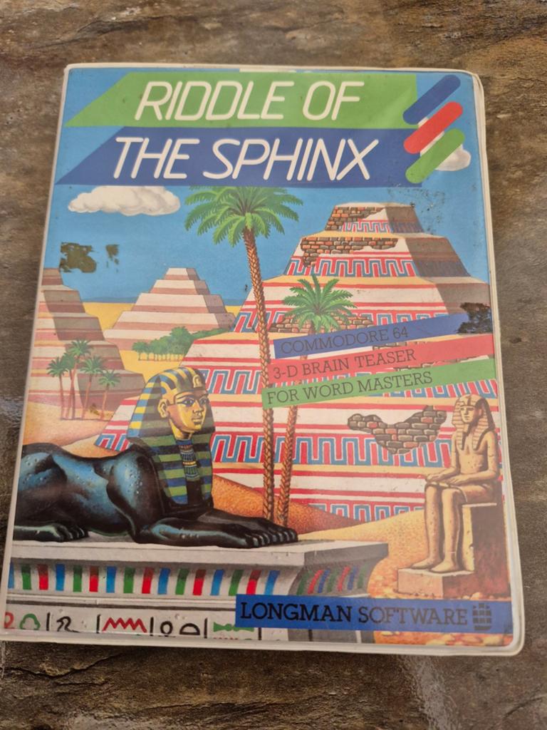 Commodore 64 C64 Kassette: Riddle of the Sphinx, Puzzel en Educatief, Gebruikt, 1 speler, Ophalen of Verzenden