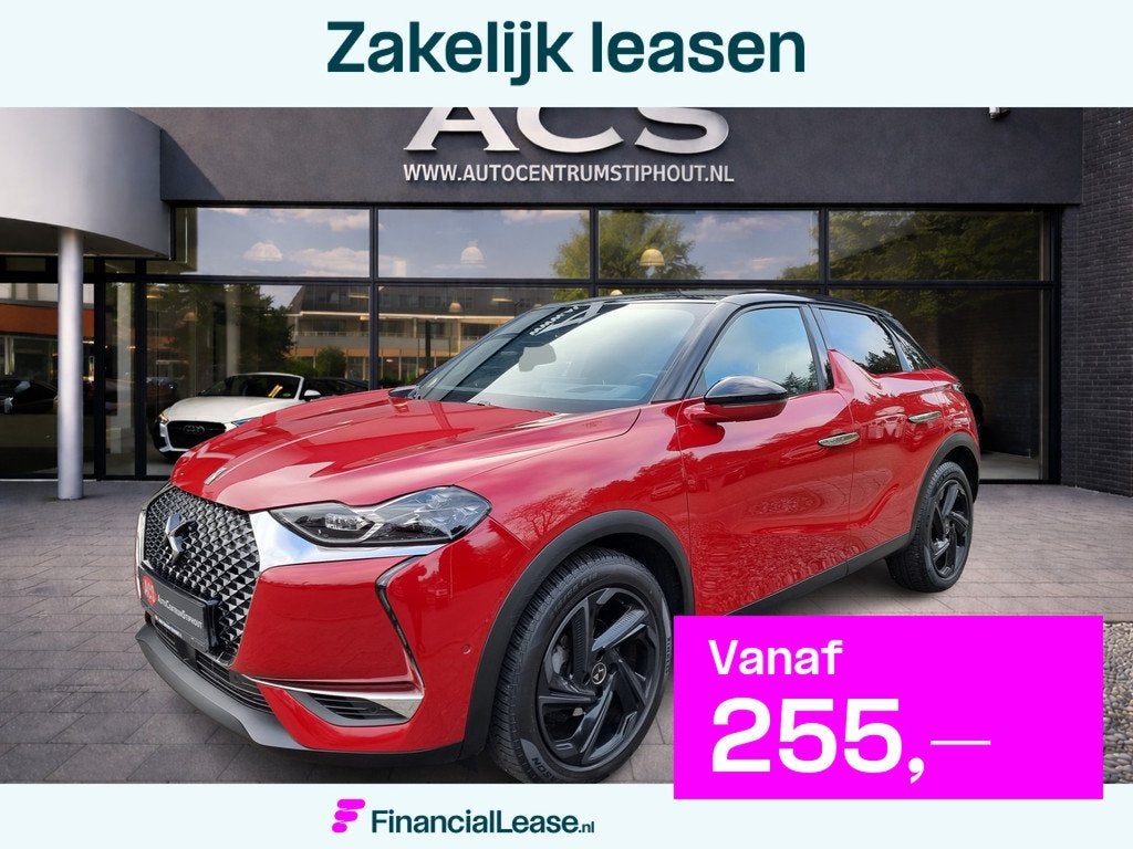DS DS 3 Crossback 1.2i Performance | Ad.cruise | Super uitvo, Auto's, DS, Bedrijf, Lease, Financial lease, DS 3, ABS, Achteruitrijcamera