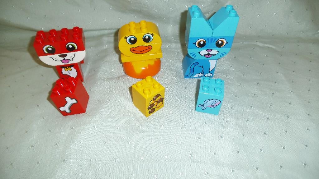 duplo kat en eend en hond, Ophalen of Verzenden, Gebruikt, Duplo