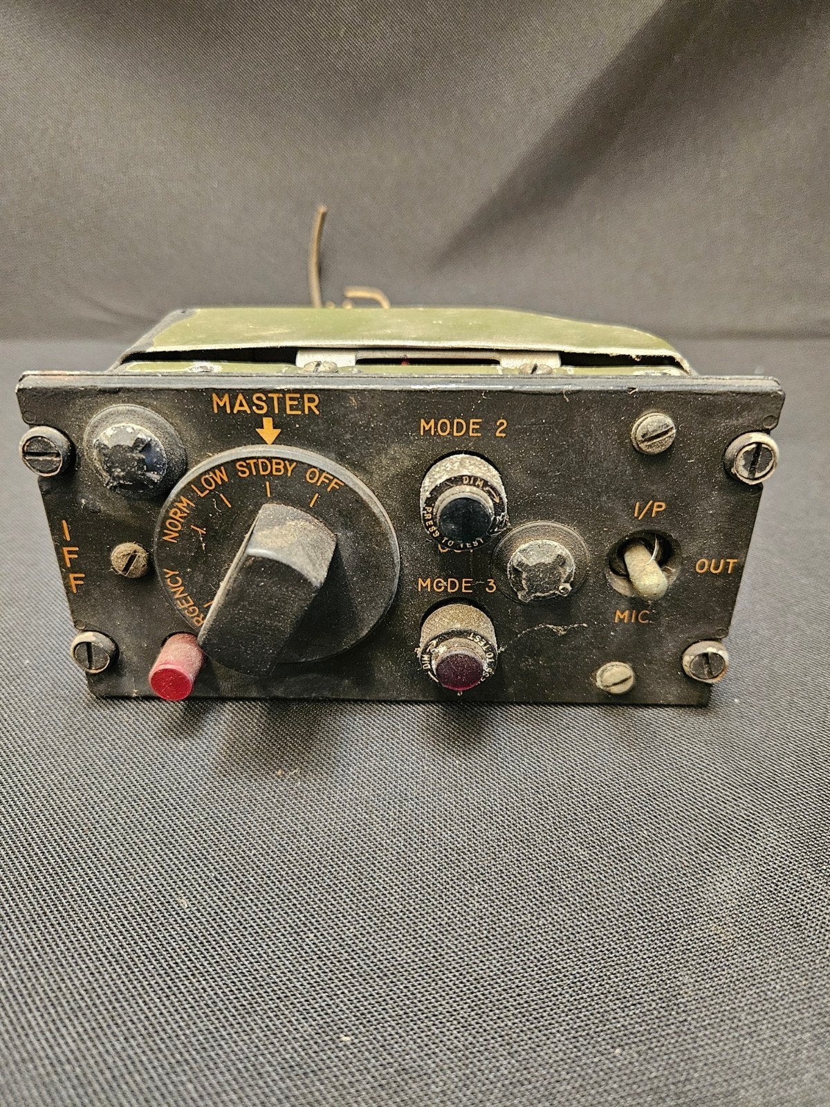 Vintage Militair Vliegtuig Bedieningspaneel IFF Master, Gebruikt, Onbekend, Ophalen of Verzenden, Onbekend