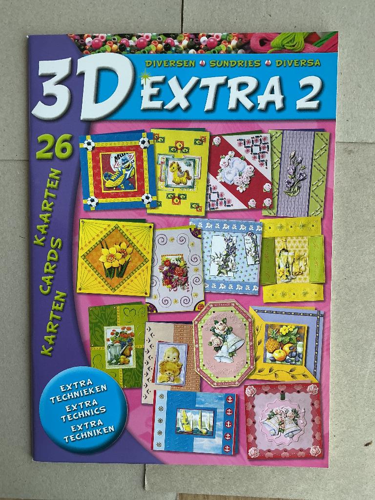 3D extra boek (2 of7), Hobby en Vrije tijd, Kaarten | Zelf maken, Ophalen of Verzenden, Nieuw, Overige thema's, Overige typen