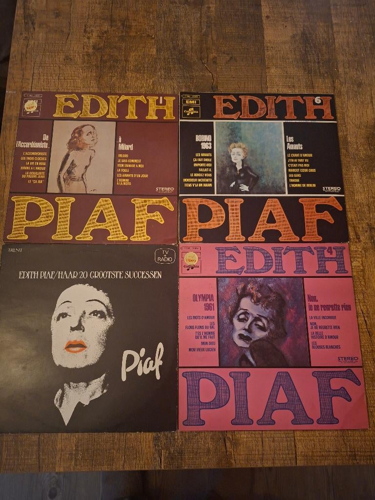 4 edith piaf lp platen, Cd's en Dvd's, Vinyl | Pop, Ophalen of Verzenden, Zo goed als nieuw, Overige formaten