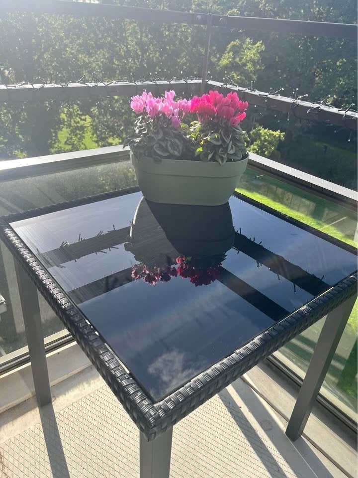 Balcony Table 90x90cm Tafel voor buiten, Ophalen, 50 tot 100 cm, Vierkant, Nieuw