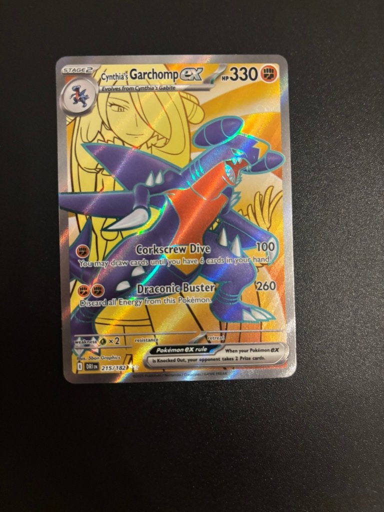Cynthia's Garchomp ex (DRI 215), Ophalen of Verzenden, Zo goed als nieuw