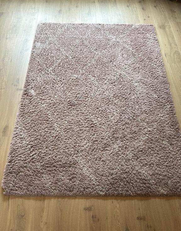 Tapijt - roze hoogpolig - 230x160, Ophalen, Zo goed als nieuw, Rechthoekig, 200 cm of meer