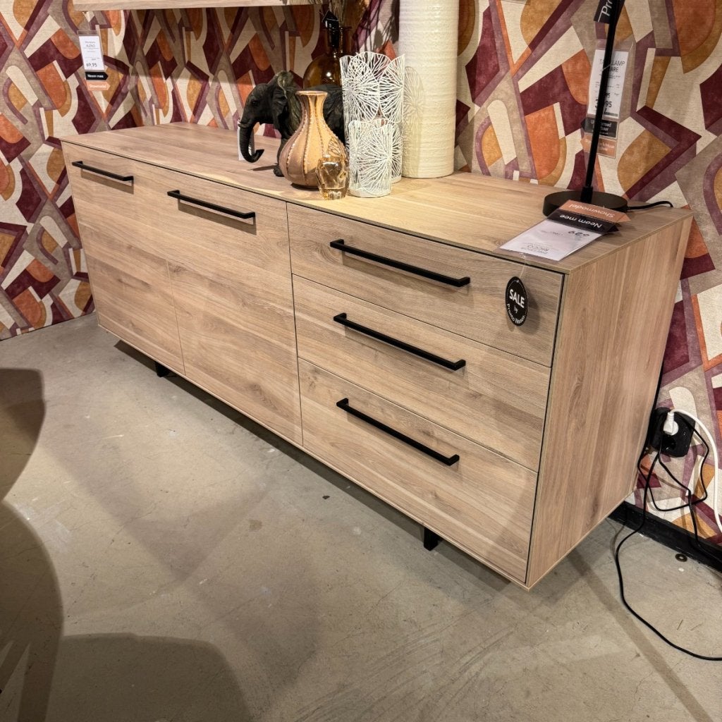 Dressoir Ricco -  2 Deur 3 La - Melamine - 182 cm - Pronto, Niet ingevuld, Niet ingevuld, Niet ingevuld